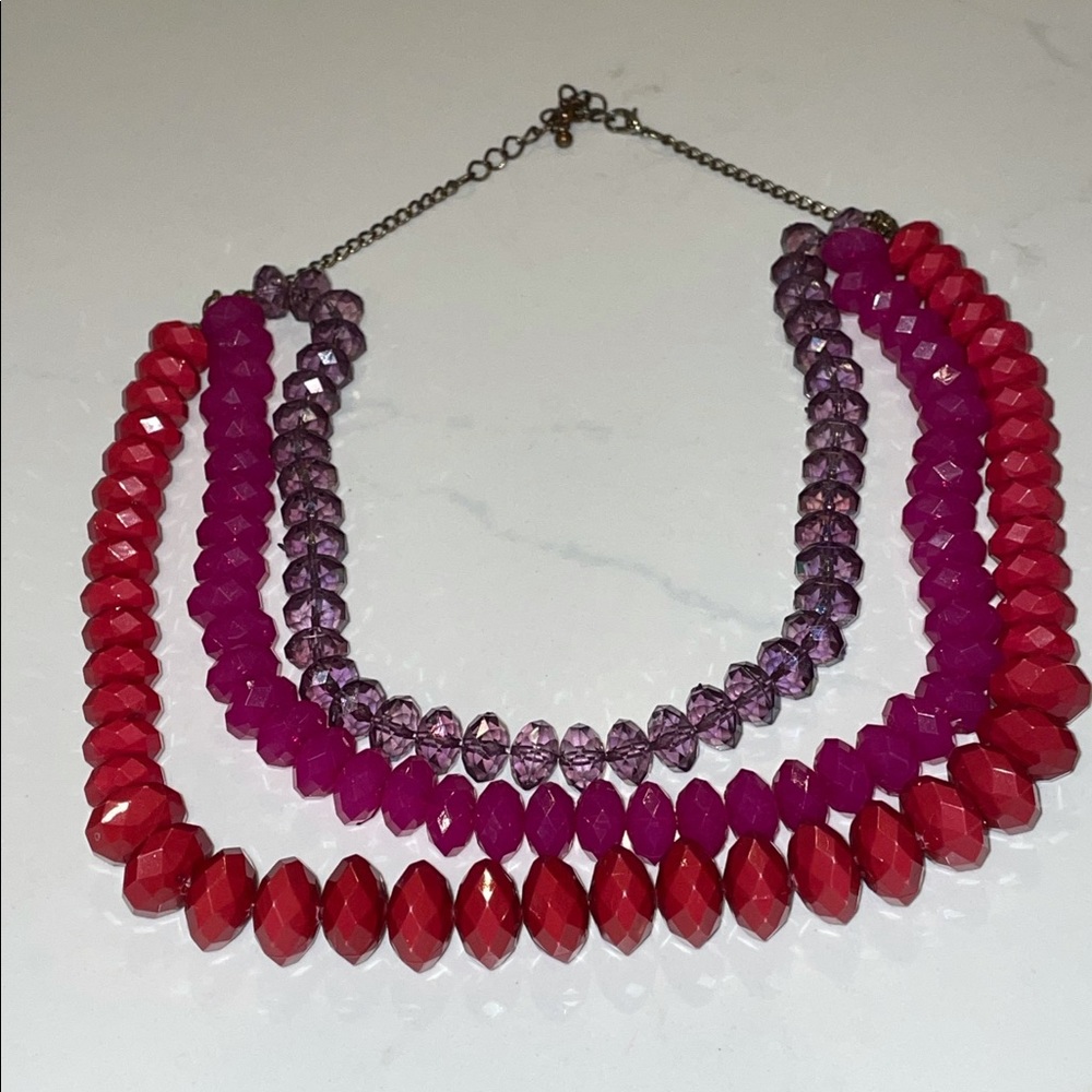 Three Beaded layers of Necklaces